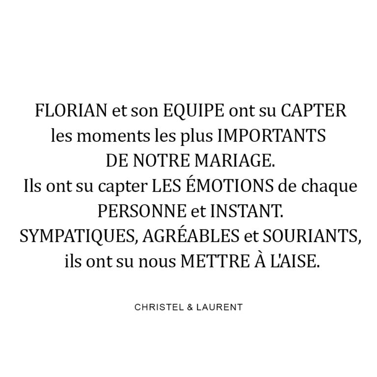 Avis Mariage c&l